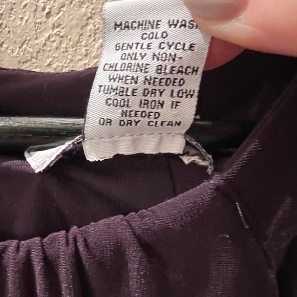 Carmen Marc Valvo Deep Purple Maxi Dress - Picture 4 of 5